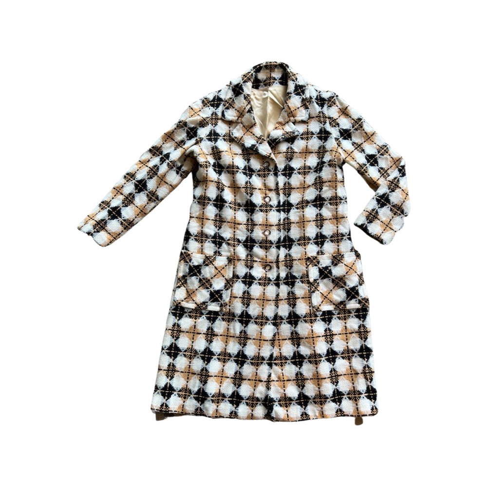 SALE Vintage argyle coat